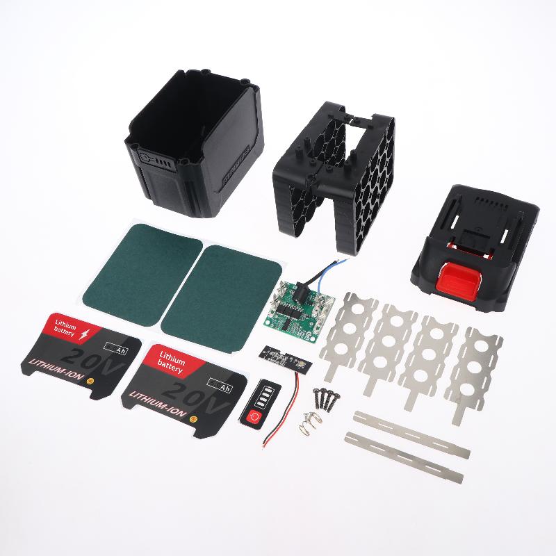 21V Lithium Battery Casing Circuit Protection Board with Sturdy Socket Easy Project Assembly for Rechargeable Tools