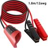 For Milwaukee M12 portable jump start cable car auxiliary starter 12awg/1.8m power cord with alligator clips Emergency tool ki