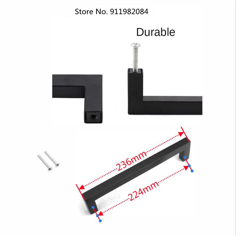 Brushed Gold & Black Stainless Steel Drawer Handle for Cabinets and Wardrobes