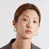 Thin Hoop Earring Gold