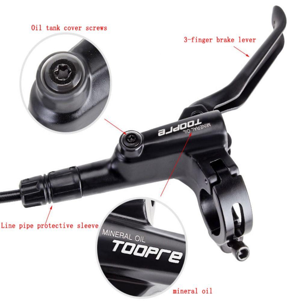 Universal MTB Oil Disc Brake Left Right BL BR MTB E-bike Disc Brake Set Kit Active Lock Ring Hydraulic Pulling Brake System