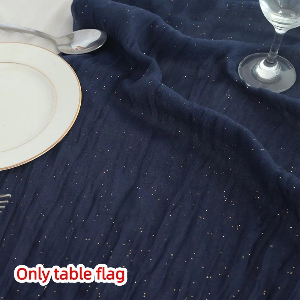 Semi-Sheer Cheese Cloth Table Runner Multicolor Shimmer Wedding Table Runner Fine Flash Country Wedding Decoration Wedding Decor