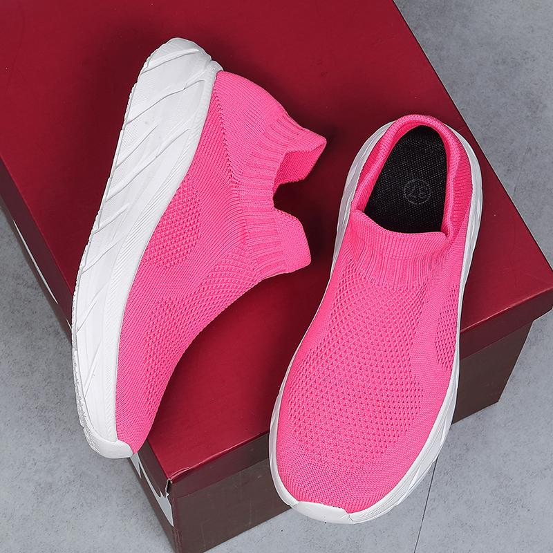 Fashion Men's and Women's Breathable Sports Casual Mesh Shoes Spring and Autumn Soft Sole Lightweight Non-slip Pair Running Shoes