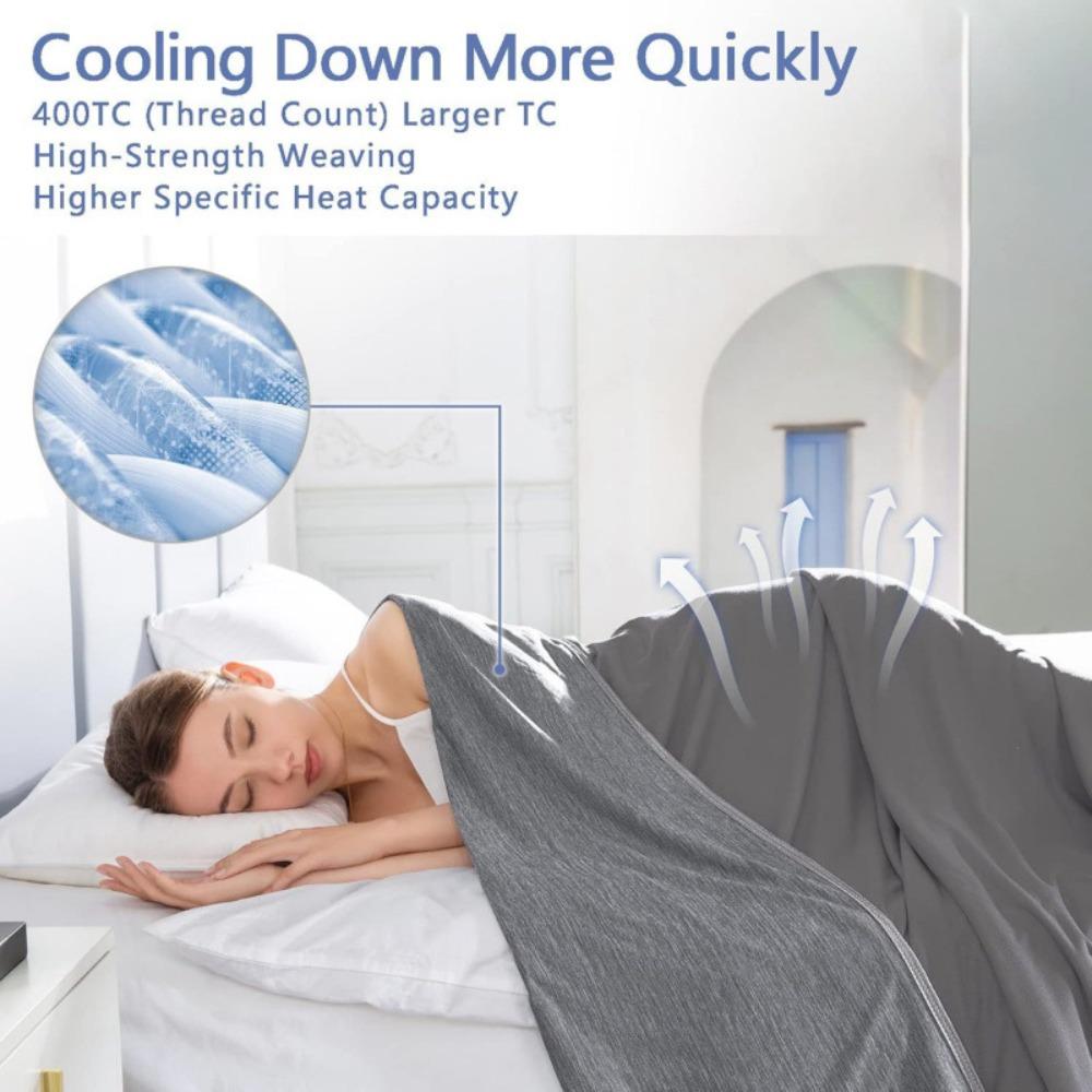 Skin-friendly Summer Thin Quilt Breathable Air-Conditioned Duvet Durable Cooling Blanket Bedroom