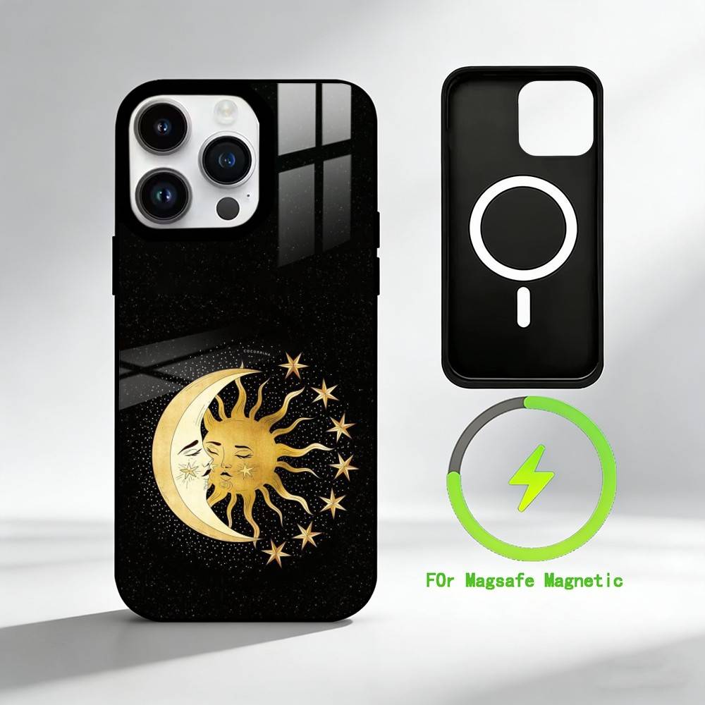 

A-astrology Phone Case For iPhone 17 16 15 14 13 12 Pro Max Plus for Mirror Wireless Magnetic Cover iPhone17Air