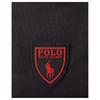 Polo Ralph Lauren Detachable Adjustable Shoulder Strap Top Zip Closure Iconic Pony Patch Fabric Phone Bag Men Bags Black MAPOBGS07120015