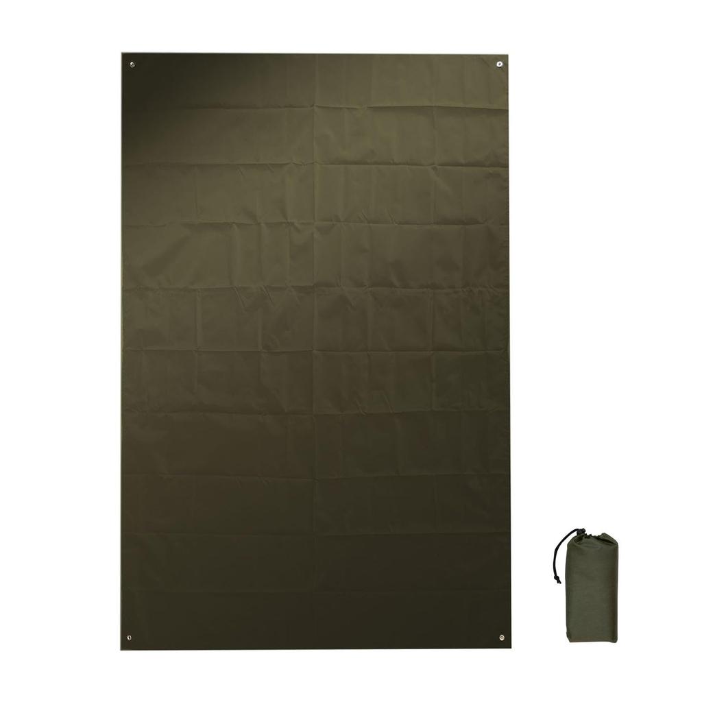 Seekdem SD-GS200GR Ground Sheet, Luggage Placement Sheet, Ground Cloth, 200cm x 150cm, Olive Green, Waterproof, for Camping and Outdoor Use