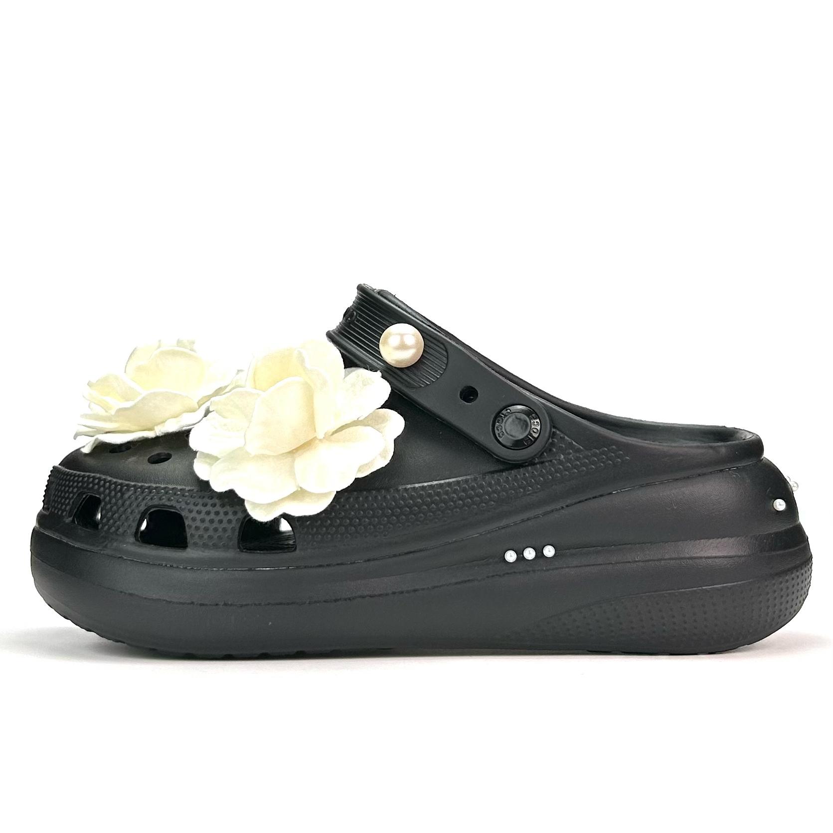 

Crocs Classic clog EVA Comfortable, trendy and versatile fashion hole shoes for men and women in black 41-42 чёрный