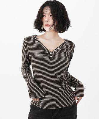 CATTLINE Striped Knit Slim Fit Knit