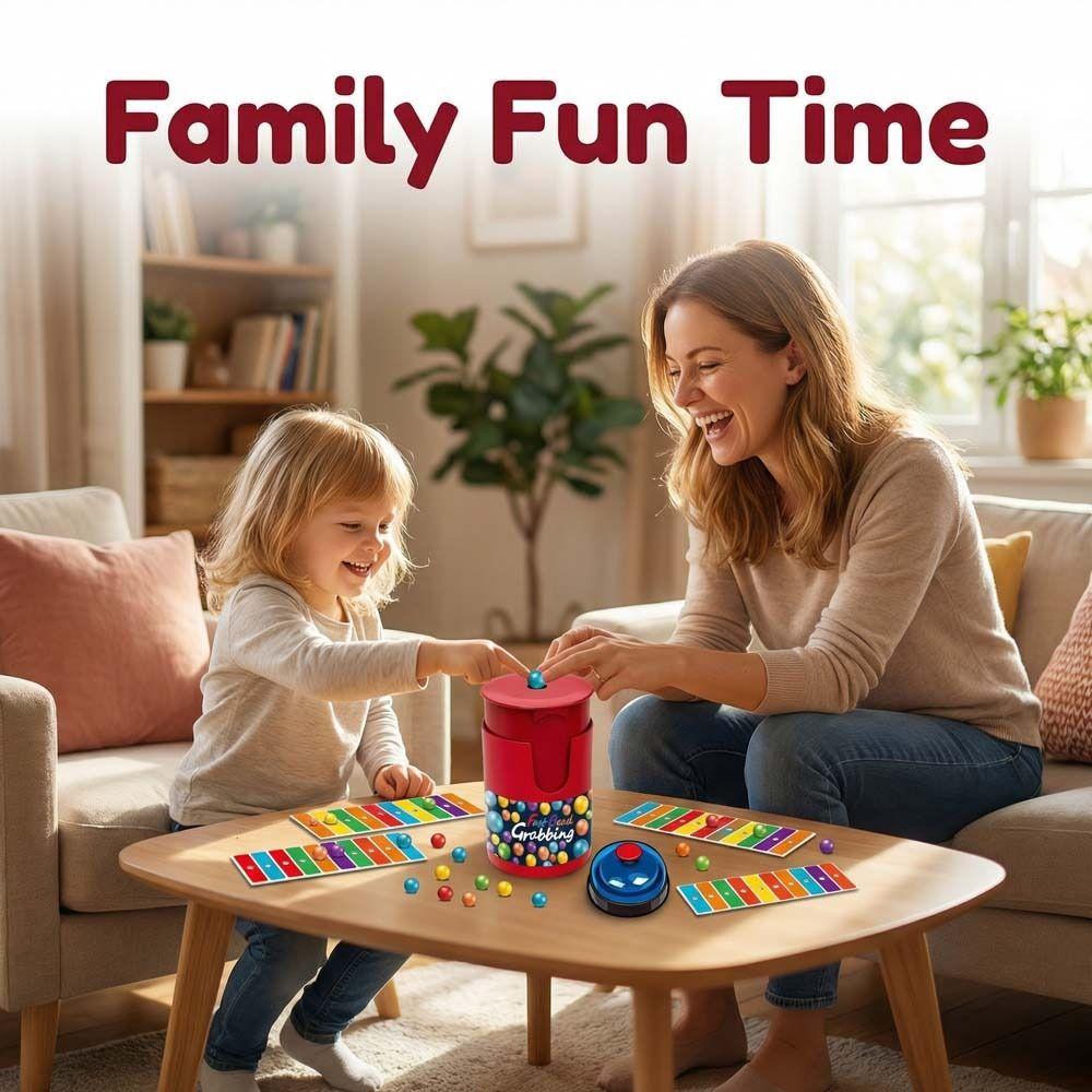 Colorful Ball Bead Grabbing Board Game Exciting Bells Bingo Board Games Party Punishment