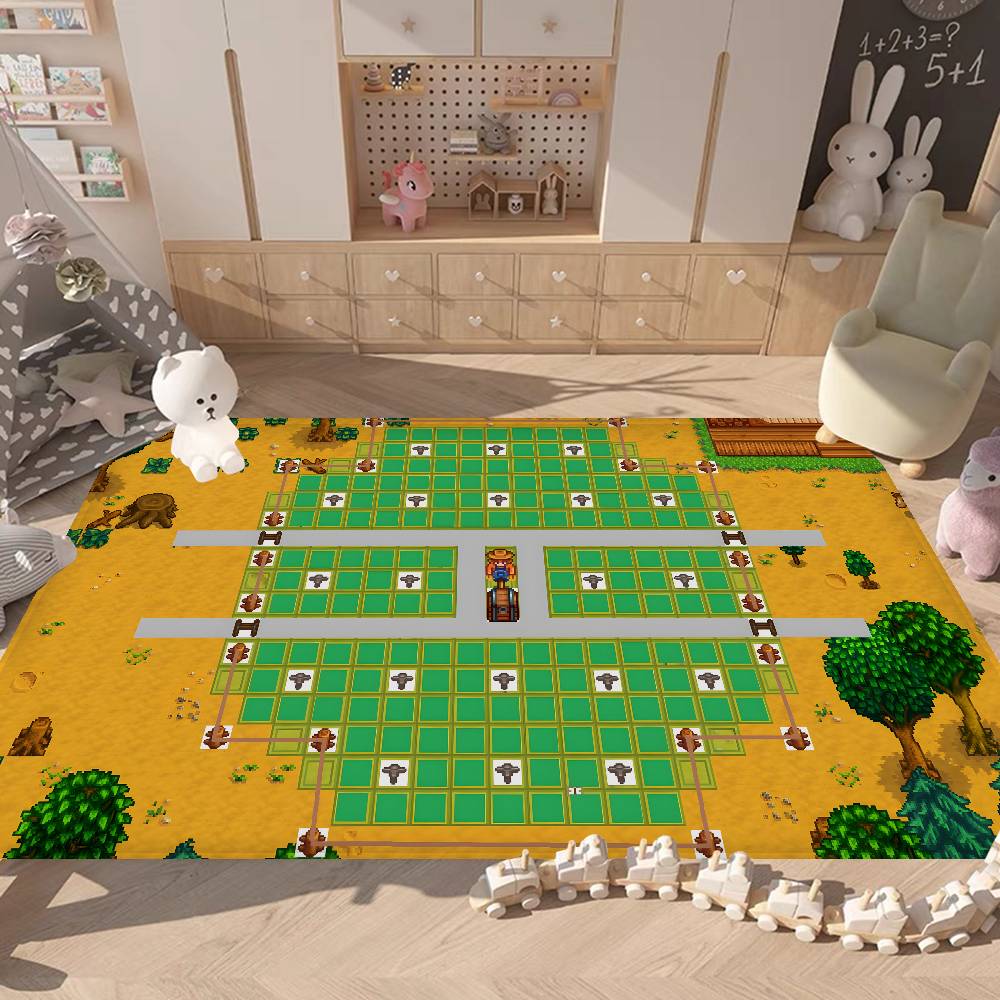 Anime Game Stardew Valley Kitchen Mat Nordic Style Bedroom Living Room Doormat Home Balcony Anti Slip Welcome Rug