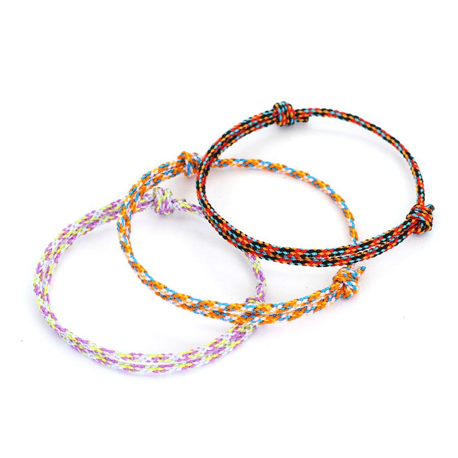 Minimalist Cord Adjustable Bracelet Unisex Grade A 2mm Thin Lucky String Friendship Braslet Meditation Healing Braclet Pulseria