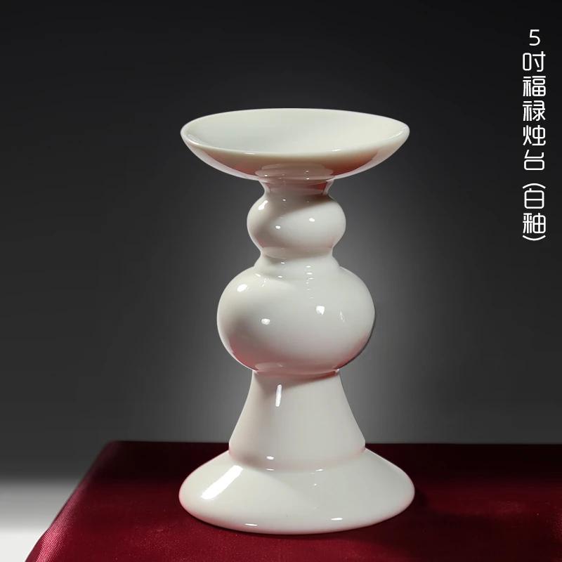 

1шт керамическая высокая ножка лотоса лист лампа платформа буддийский зал для подношений Будда лампы масляные лампы подсвечники