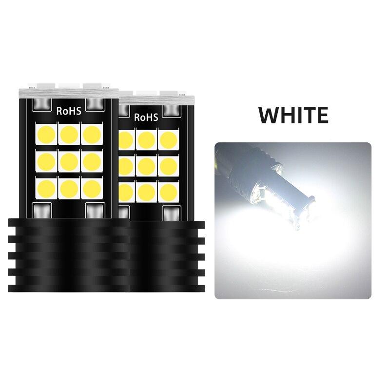 2PCS T20 7443 7440 3030 24SMD LED Bulbs Car Brake Bulbs Lights Reverse Red Yellow White 12v