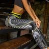 Damskie drukowane spodnie do jogi z wysokim stanem Legginsy Legginsy do biegania Push Up Sportswear