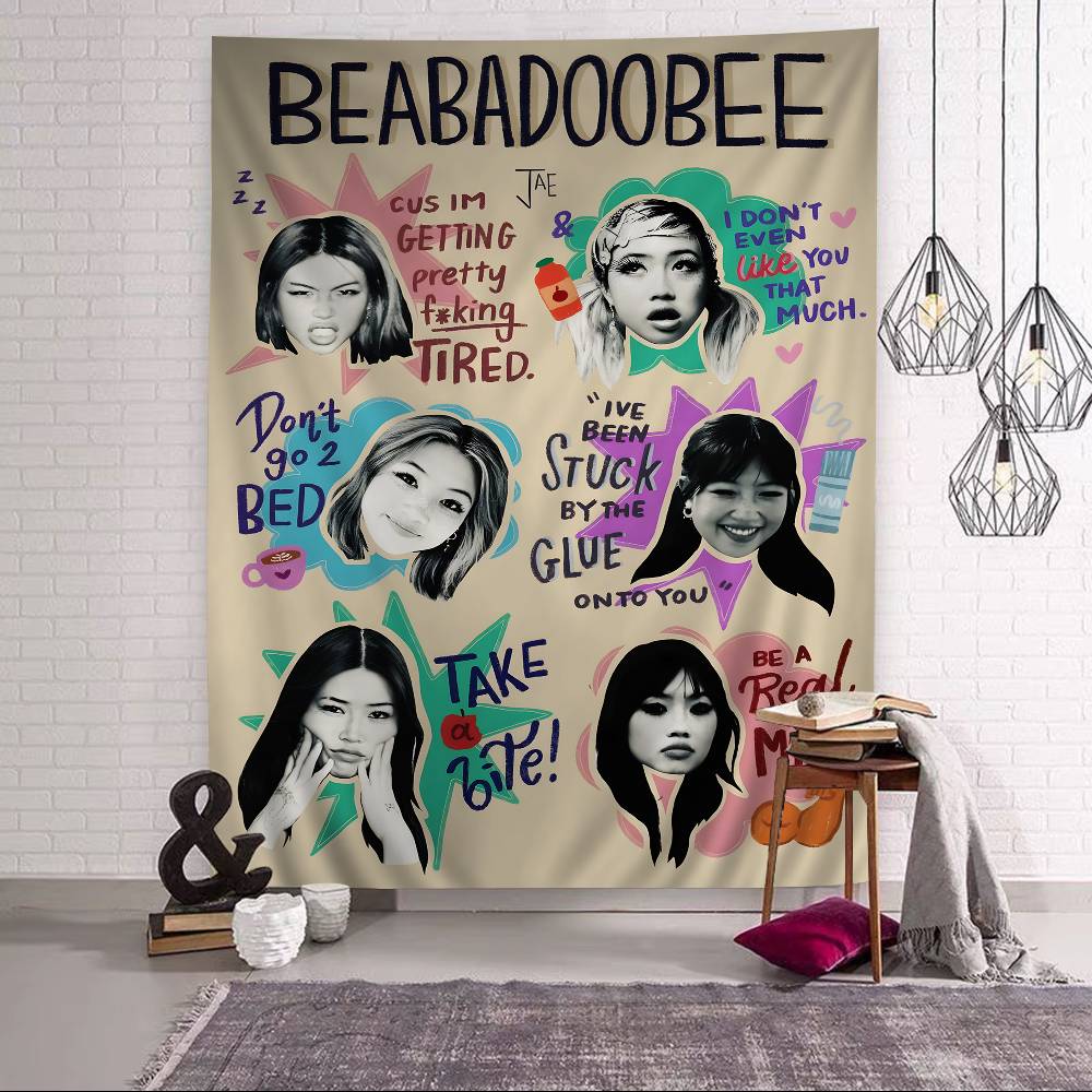Singer Beabadoobee DIY Wall Tapestry Hanging Tarot Hippie Wall Rugs Dorm INS Home Decor