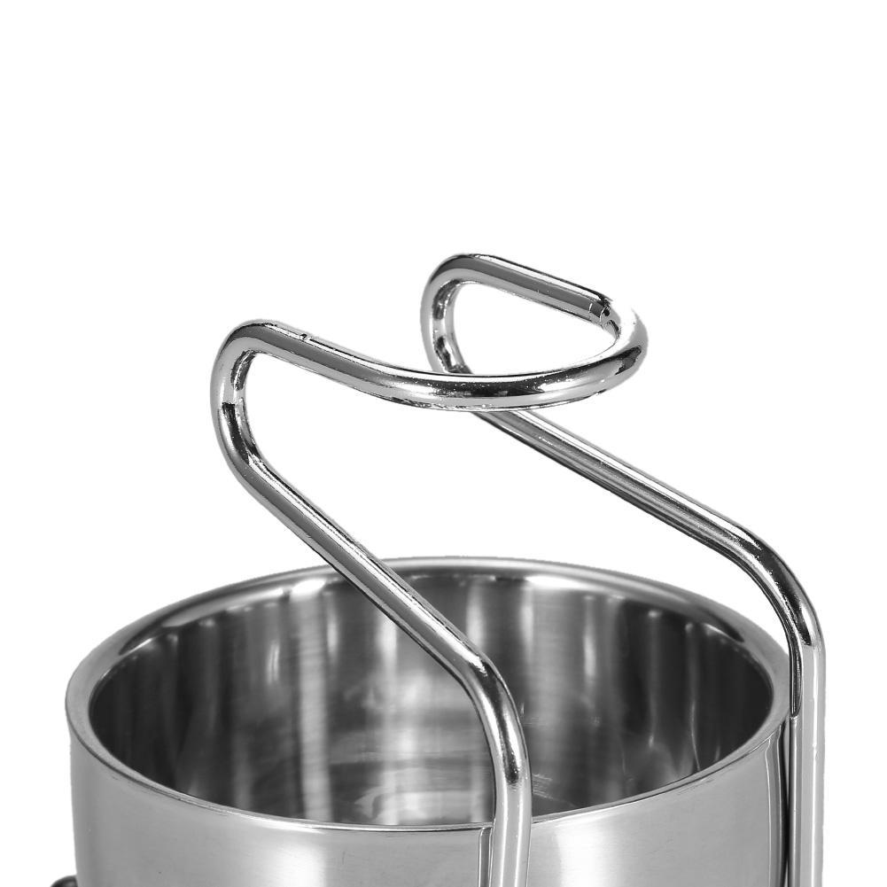 Stainless Steel Shaving Brush Stand Holder Safety Razor Brush Bowl Grooming Set