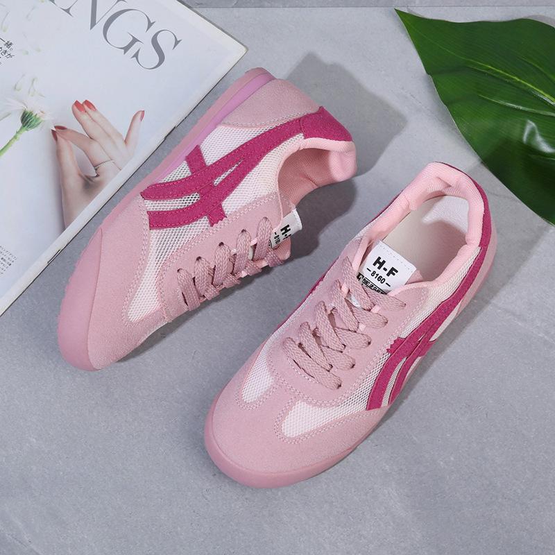 Popular Mesh German Training Shoes Women's 2025 Spring and Summer New College Style Ballet Shoes Niche Versatile Women's Casual Shoes