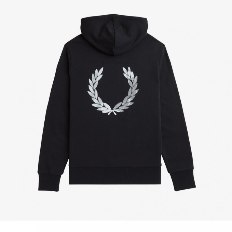 Fred Perry Advantage Perry Hoodies Shirt Black Afpm2438650