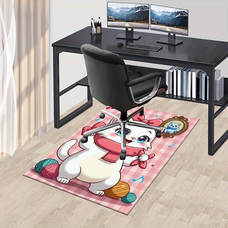 1pc,Cute Cartoon Cat Rug - Perfect for Home Decor, Office Carpet, Chair Cover, Outdoor Mat