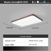 Nu Style Walnut Wood Rectangular LED Ceiling Light