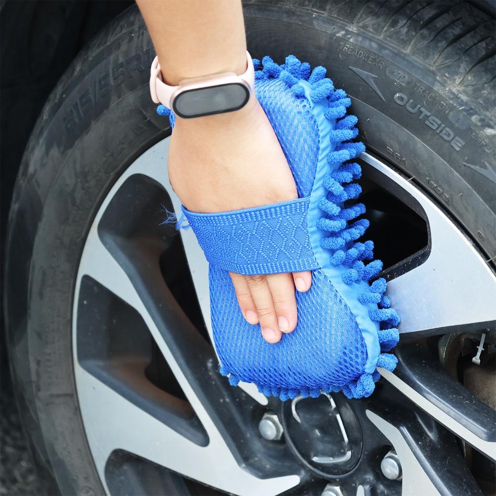 Car Cleaning Sponge Car Wash Care Washing Brush Pad Cleaning Tool Microfiber Polishing Dusting Scratch-free Washing Cars Floors