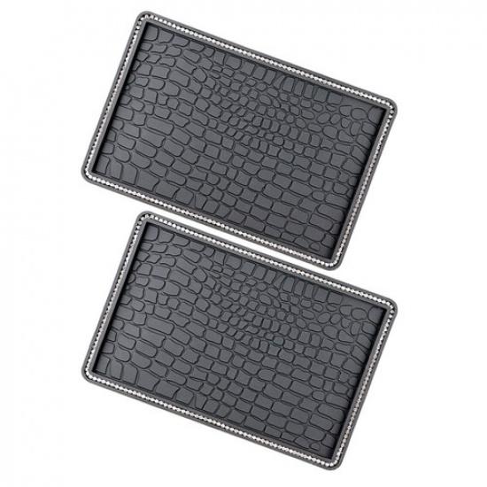 2 Pcs Car Dashboard Accessories Phone Pad Cover Mat Anti-skid Holder