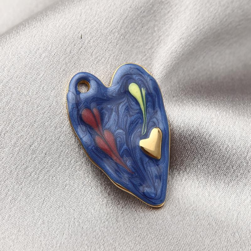 Zawieszka ze stali nierdzewnej z kroplą oleju na bransoletkę lub naszyjnik, otwór 2,5 mm, akcesorium do biżuterii DIY