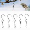 Garden For Wind Chimes Bird Feeder Plants Pot Solar Light Hanger Clip Swivel Hook Hanging Hook
