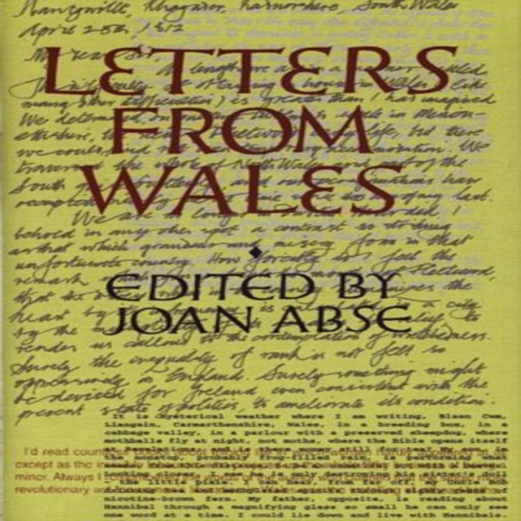Letters from Wales by Joan Abse Paperback Book 9781854112705