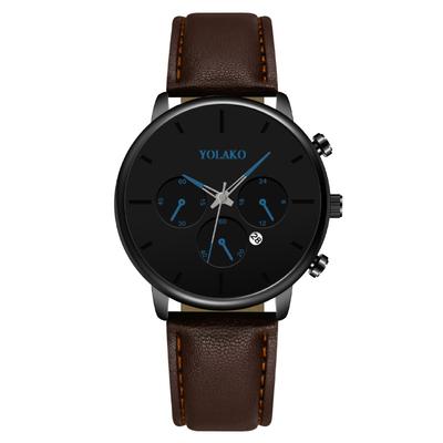 JYL Men's Watch Fashion Casual Sports Leather Strap