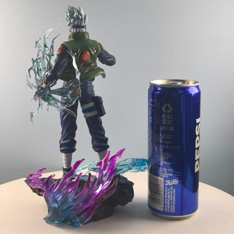 24cm 9.4 inch Anime Hatake Kakashi Action Figures Pvc Statue Desktop Ornamen Set Statue Model Ornament Room Desk Toys