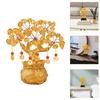 Crystal Money Tree Desk Ornament for Attracting Fortune and Wealth Prosperity and Success Perfect Gift