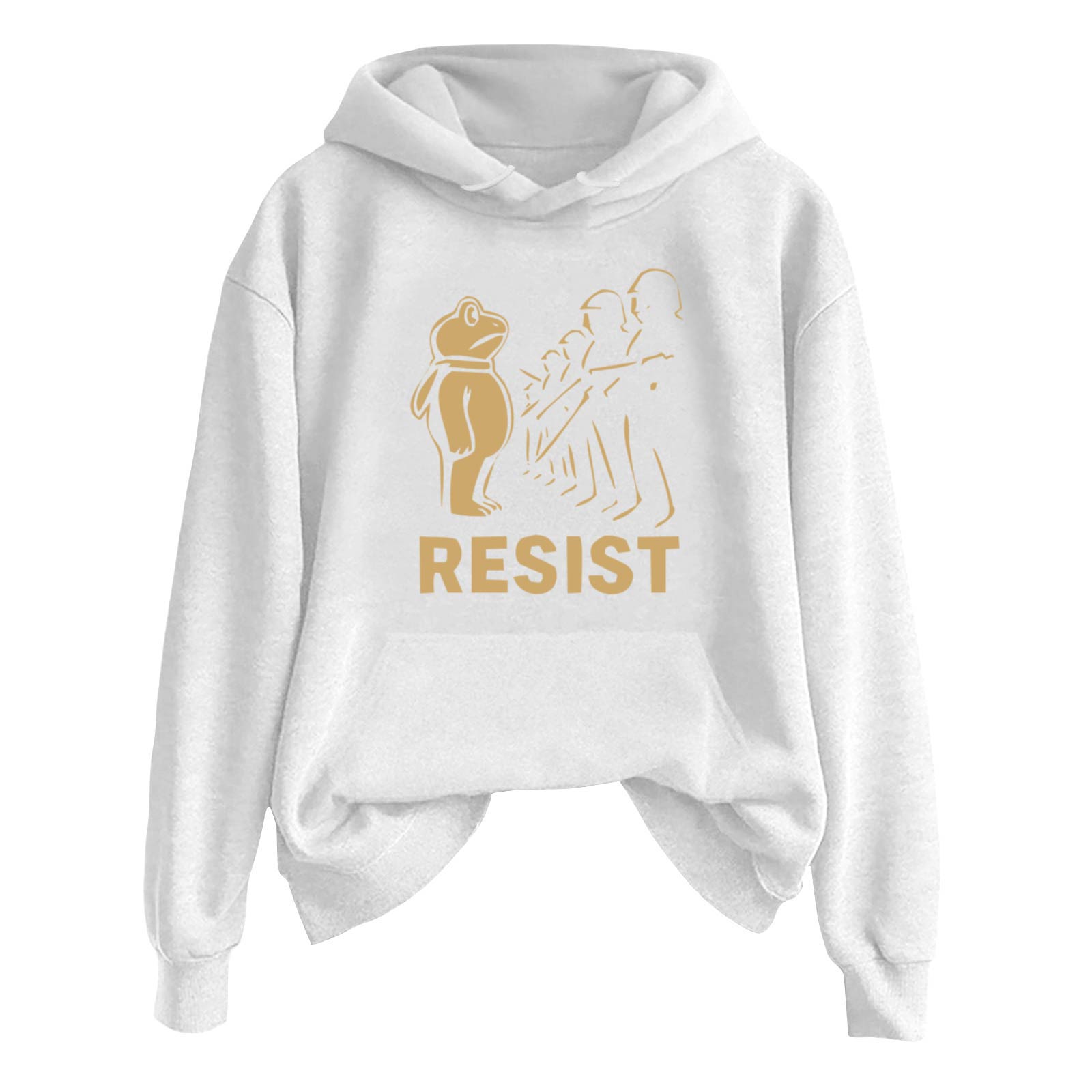 

Женская модная повседневная толстовка с длинным рукавом, принтом и круглым вырезом XXL белый