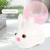 Hamster Coelho Elétrico de Simulação Bola Rolante Brinquedo Infantil Boneca de Animal de Estimação Fofa Dispositivo Mágico para Provocar Gato