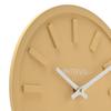 Interval Minimalist Wall Clock 30cm - Yellow