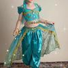 Indian Princess Jasmine Dress for Toddlers - Exotic Style Belly Dance and Photography Costume