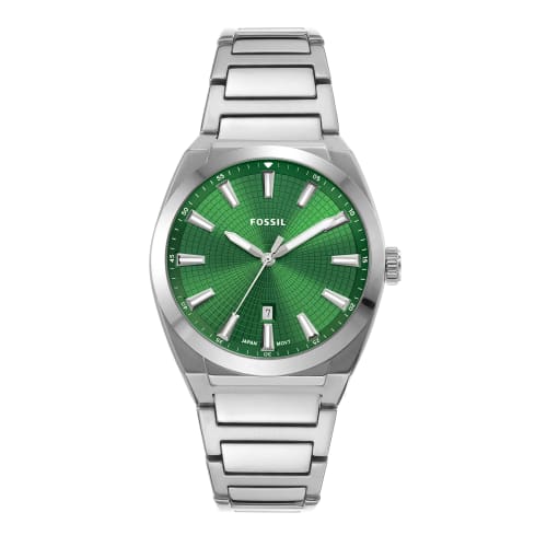 

EVERETT Three-Hand Date Stainless Steel Watch