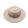 European, American Autumn and Winter Woolen Top Hat Cm Retro British Temperament Big Eaves Jazz Hat Women Felt Hat Korean Street Shot