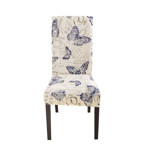 Spandex Chair Cover Stretch Home Dining Elastic Floral Print Chair Covers Multifunctional Spandex Elastic Cloth Universal Size