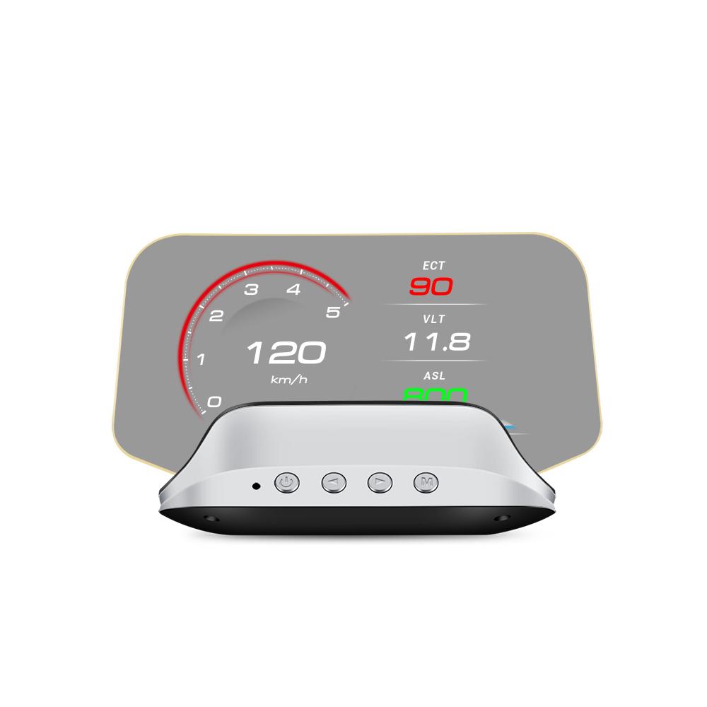 

2023 New OBD2 Head Up Display C3/Plus GPS Navi Digital Speedometer Glass Projection on-board Computer with Multiple Interfaces C3