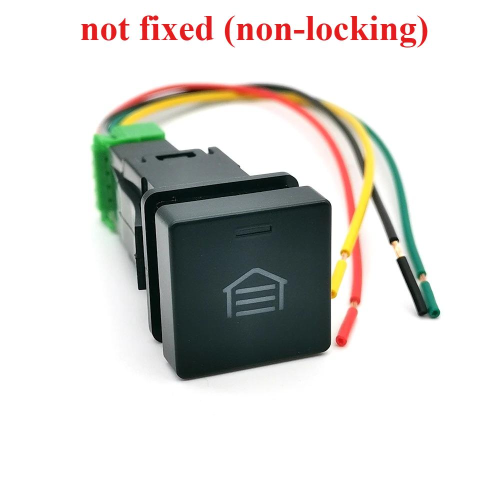 1PC Car LED DRL Radar Power on Off Fog Light Fan Seat Heated Switch Button with Wire Fit for Isuzu D-MAX 2021- 2023