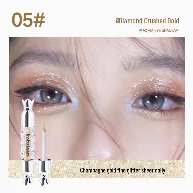 

Переливающиеся жидкие тени для век Kobeleen с блестками для хайлайтера под глазами и хайлайтера с мелким шиммером. 1.8g