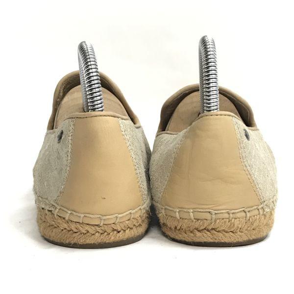 UGG Espadrilles Jutesohle Slipper Gold x Beige Größe US6 (23,0 cm)(GEBRAUCHT)