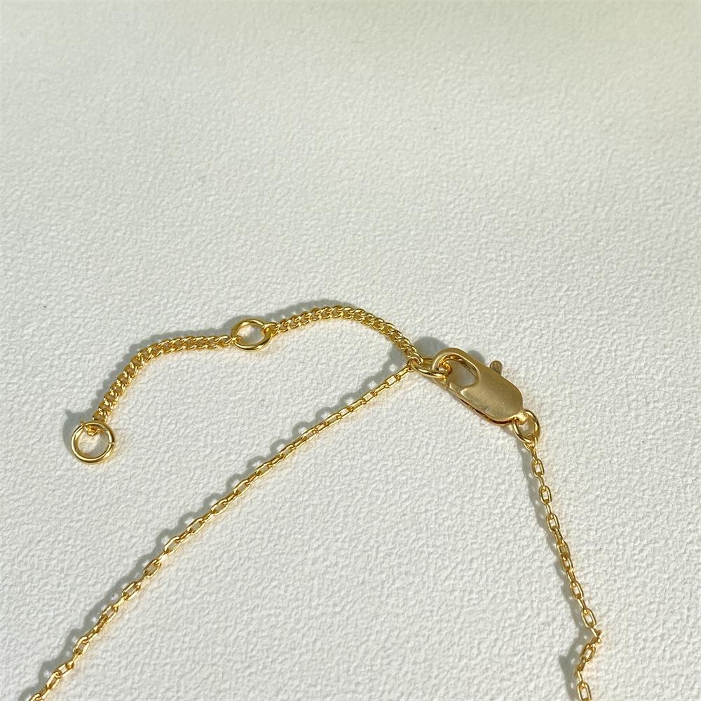 Minimalist Gold & Silver Geometric Necklace - High-End Retro Choker for Women