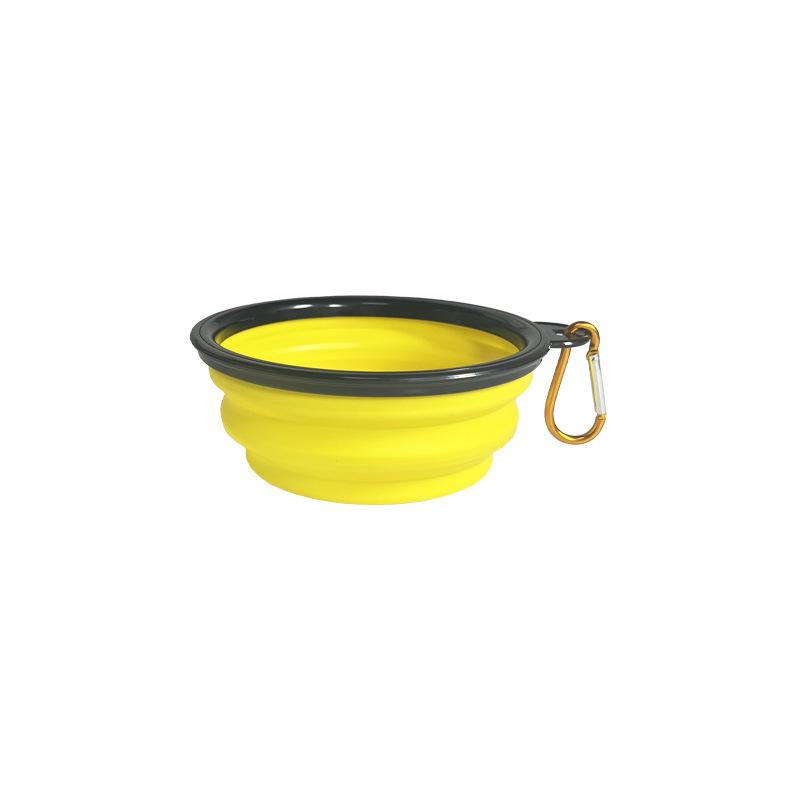 1pcs TPE Pet Folding Bowl Outdoor Portable Dog Basin and Cat Food Bowls Wear-resistant Shockproof Universal Food Bowls Travel Camping Pet Accessories