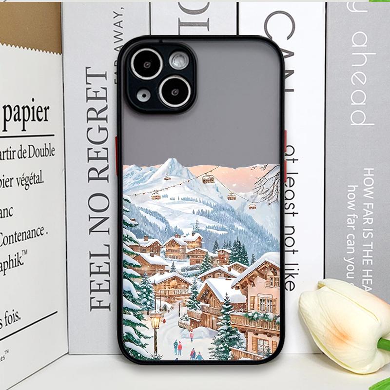 Ins Cartoon Christmas Style Phone Case for Xiaomi Redmi Note 14 Pro Plus 4G 13 12 11 11T 10 Pro+ 9S 8 PRO Streetscape Art Covers
