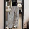 Women's Retro Striped Wide-Leg High-Waist Suit Pants - Spring 2026 Collection