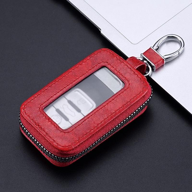 PU Leather Keychain Men Women Key Holder Organizer Pouch Fashion Car Key Wallet Housekeeper Key Case Mini Card Bag