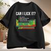 Can I Lick It Periodic Table T Shirt Men Women Periodic Table Tshirt Casual Chemistry Teacher Tshirt Round Neck Short Sleeve
